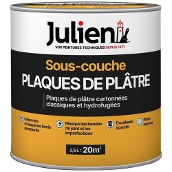 Peinture sous-couche Plaques de plâtre 2,5 L Mat - Blanc
