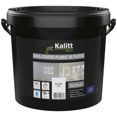 Peinture sous-couche Plaque de plâtre 10 L Mat - Blanc