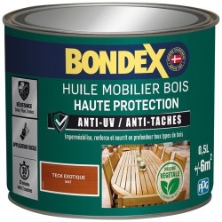 Huile Mobilier Bois 0.5 L Mat - Teck Exotique