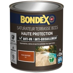 Saturateur Terrasse Bois 1 L Mat - Teck Exotique
