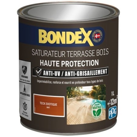 Saturateur Terrasse Bois 1 L Mat - Teck Exotique