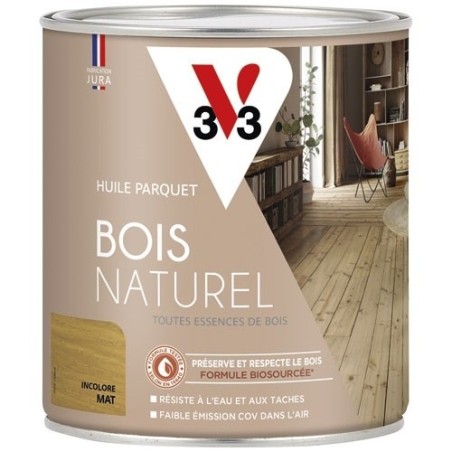 Huile Parquet Bois naturel 0,75 L Mat - Incolore