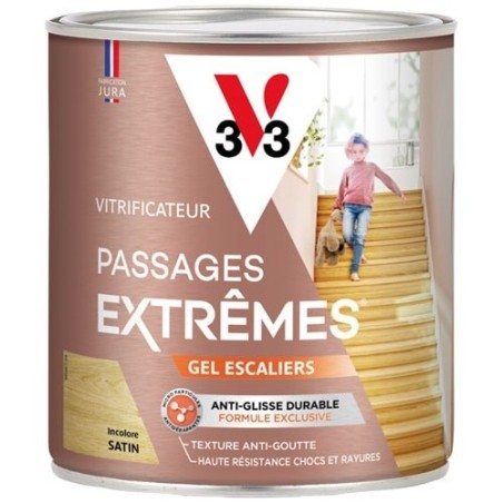 Vitrificateur Passages Extrêmes / Gel escaliers 0,75 L Satin - Incolore