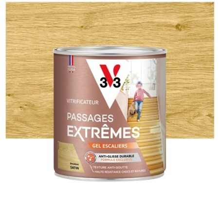 Vitrificateur Passages Extrêmes / Gel escaliers 0,75 L Satin - Incolore