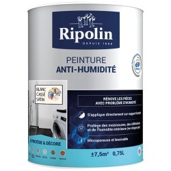 Peinture anti-humidité 0,75 L Satin - Blanc Cassé