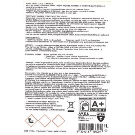 Insecticide fongicide Xénol - boiseries et charpentes - liquide - incolore