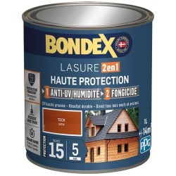 lasure 2en1 ind 15 / 5 ans 1 L teck