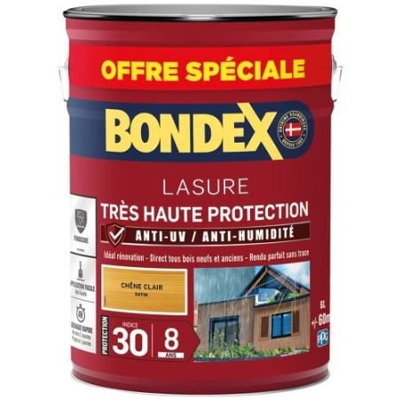 lasure ind 30 / 8 ans 6 L chêne clair