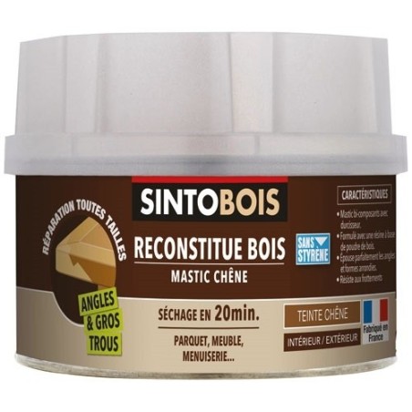 Mastic bois chêne 550 g reconstitue bois