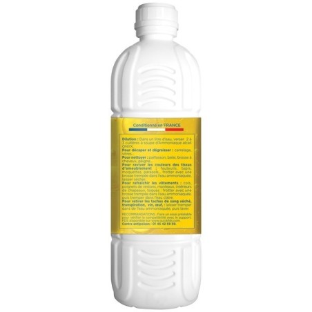 Ammoniaque alcali 13 % - Bouteille 1 L