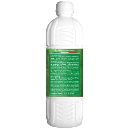 Alcool à brûler 90° - Bouteille 1 L
