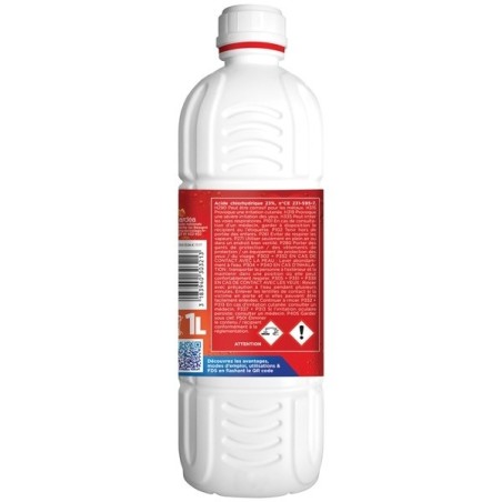 Acide chlorhydrique 23 % - Bouteille 1 L