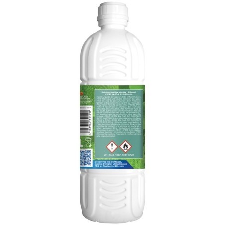 Alcool ménager parfumé Sauge Eucalyptus - Bouteille 1 L