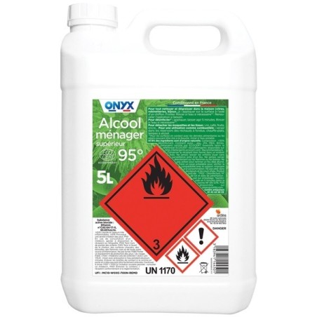 Alcool ménager supérieur 95° - Bidon 5 L