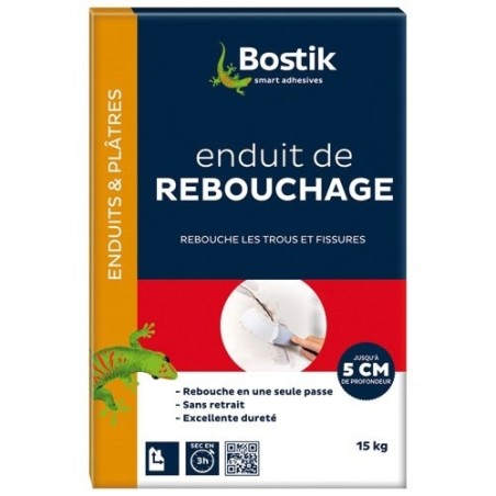 Enduit rebouchage en poudre 15kg