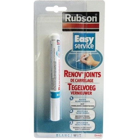 Rénov joint carrelage Easy service stylo 7ml blanc