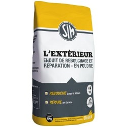 Enduit extérieur blanc de réparation et de rebouchage - 6 Kg