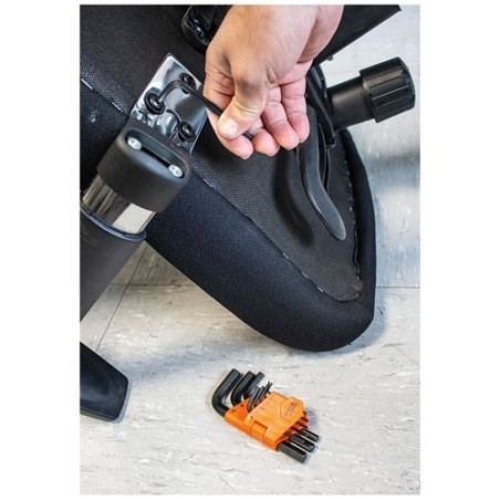 Cle male hexagonales x 9 avec porte outils