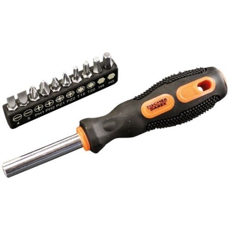 Kit tournevis porte embouts +10 embouts