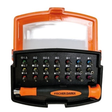 Coffret de 21 embouts de vissage et tournevis porte embouts