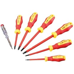 Kit de 6 tournevis isolés et 1 testeur