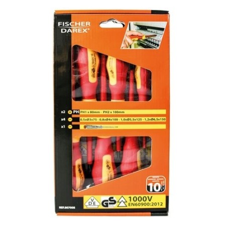 Kit de 6 tournevis isolés et 1 testeur