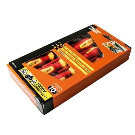 Kit de 6 tournevis isolés et 1 testeur