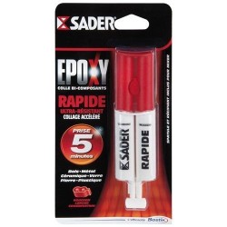 Colle époxy rapide seringue 25 ml
