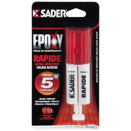 Colle époxy rapide seringue 25 ml