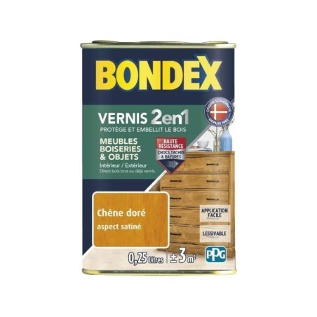 Vernis chêne doré satin 250ml