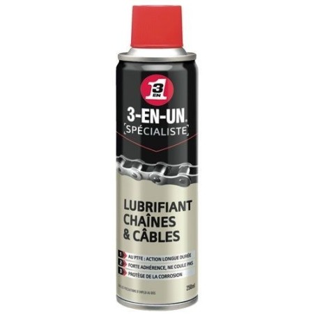 Lubrifiant chaîne et câble bbe 250ml 33602