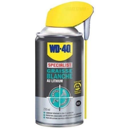 WD 40 spécialist graisse blanche lithium 250ml