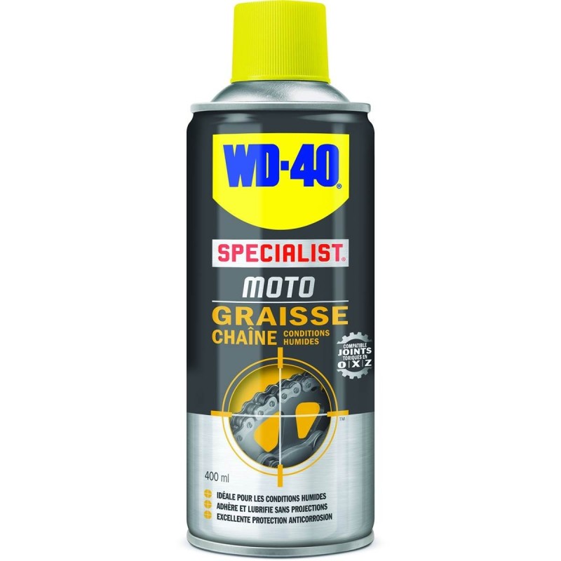 Wd40 moto graisse chaine conditions humides 400ml