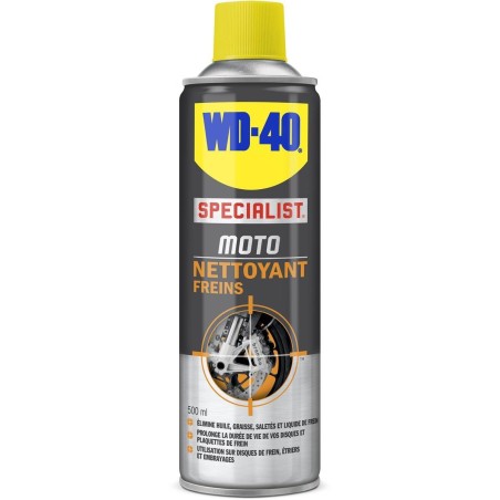Wd40 moto nettoyant freins 500ml