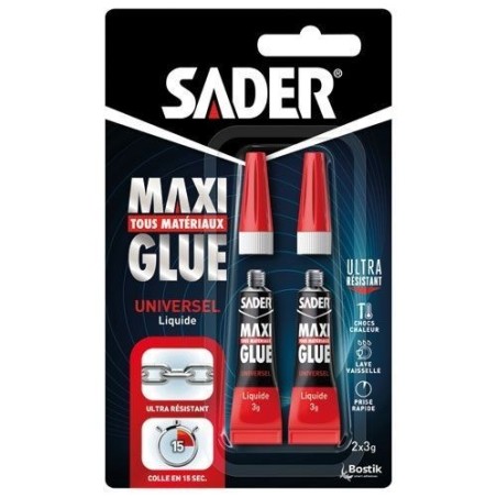 Maxiglue instantanée liquide 2x3g