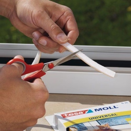 Calfeutrer mousse porte et fenetre 10mx15mmx6mm blanc