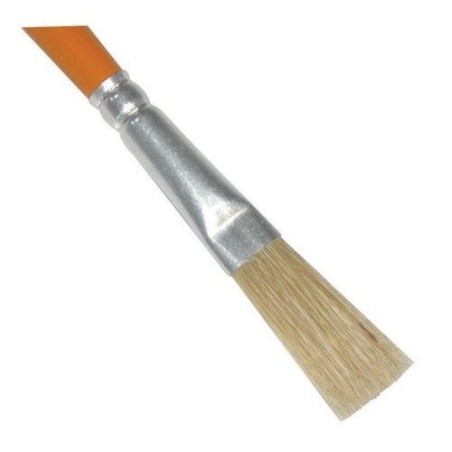 Pinceau raccord pure soie manche bois laqué 16