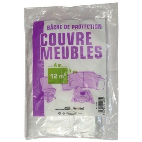 Bâche de protection meuble 3x4m