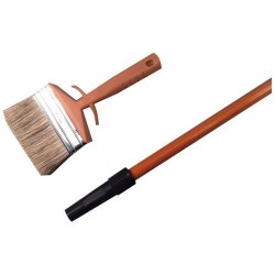 Brosse rectangulaire lasure + manche télescopique