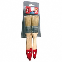 Pinceau plat lot de 3 pour peinture mate et satinée
