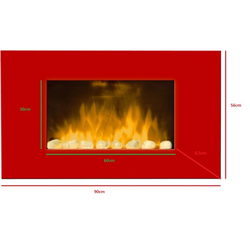Cheminée décorative design Red Line