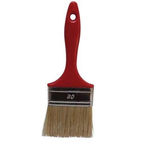 Pinceau plat toute peinture largeur 80mm soies pures A