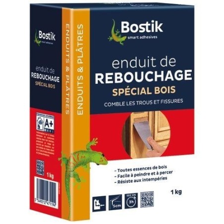 Enduit rebouchage bois poudre 1kg