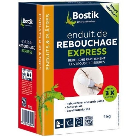 Enduit rebouchage express en poudre 1kg