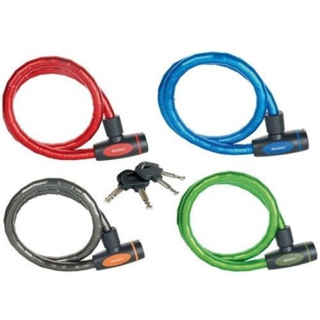 Antivol câble articulé 1m à clé couleur