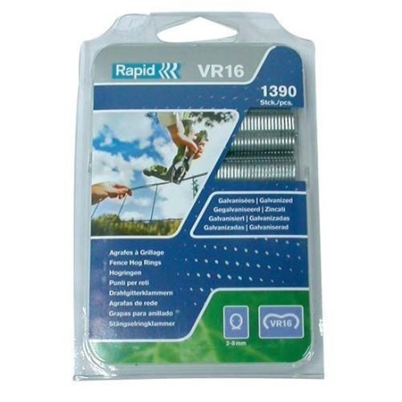 Agrafe grillage vr16 plastifiée boite de 400