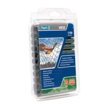 Agrafe grillage vr22 plastifiée boite de 1100