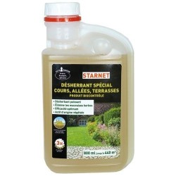 Désherbant spécial cours, alléeset terrasses 800ml