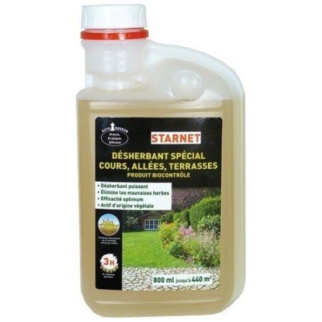 Désherbant spécial cours, alléeset terrasses 800ml