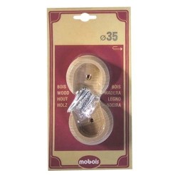 Naissances de tringle en bois d.35 x2 brut 1920cb